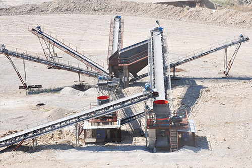 圓錐破碎機(jī)生產(chǎn)線現(xiàn)場(chǎng)