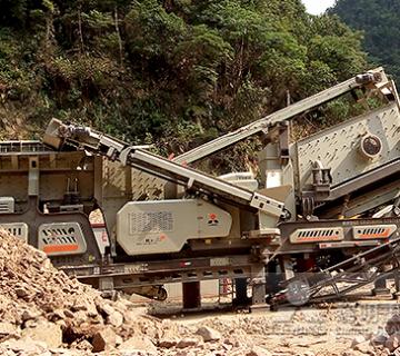 時產(chǎn)100噸石灰石移動破碎站